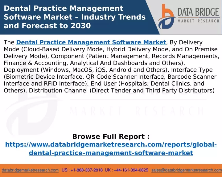 Ppt Dental Practice Management Software Market Powerpoint Presentation Id13094106