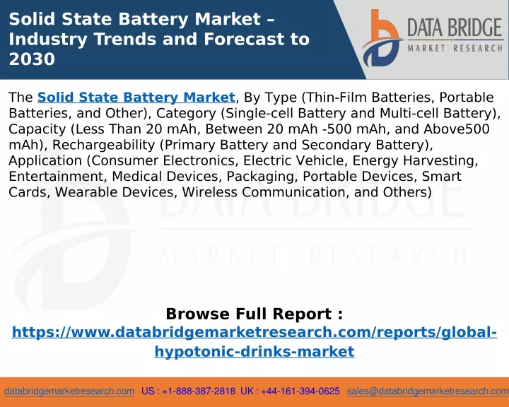 solid state battery market industry trends