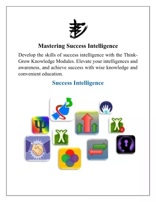 Mastering Success Intelligence