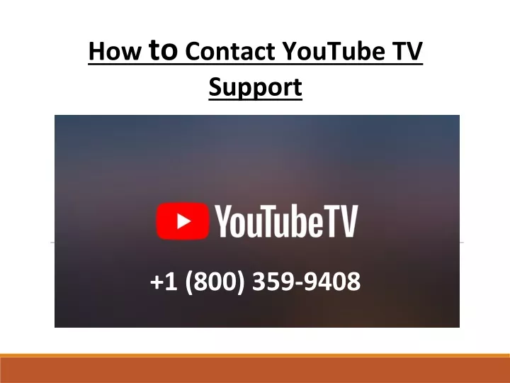 how to contact youtube tv support