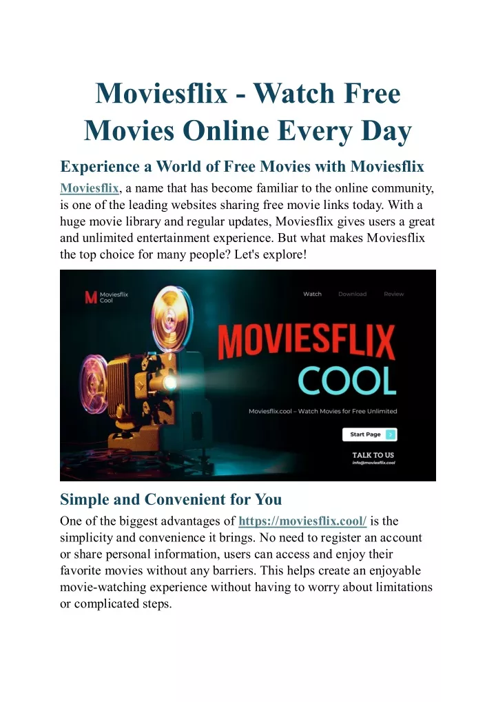 moviesflix watch free movies online every day