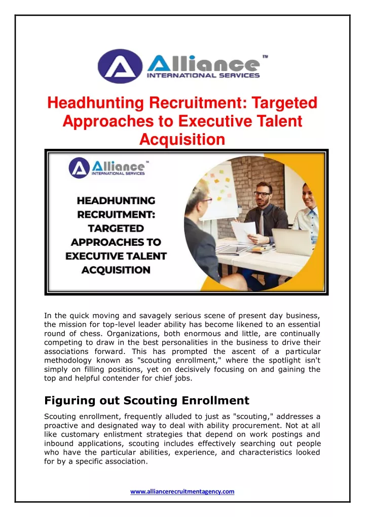 headhunting recruitment targeted approaches