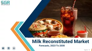 Milk Reconstituted Market Size, Overview, Growth, Demand and Forecast to 2024-20