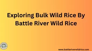 bulk wild rice