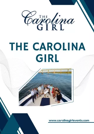 Charleston Harbor Rehearsal Dinners - The Carolina Girl