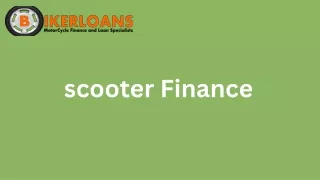scooter Finance