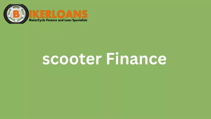 scooter finance