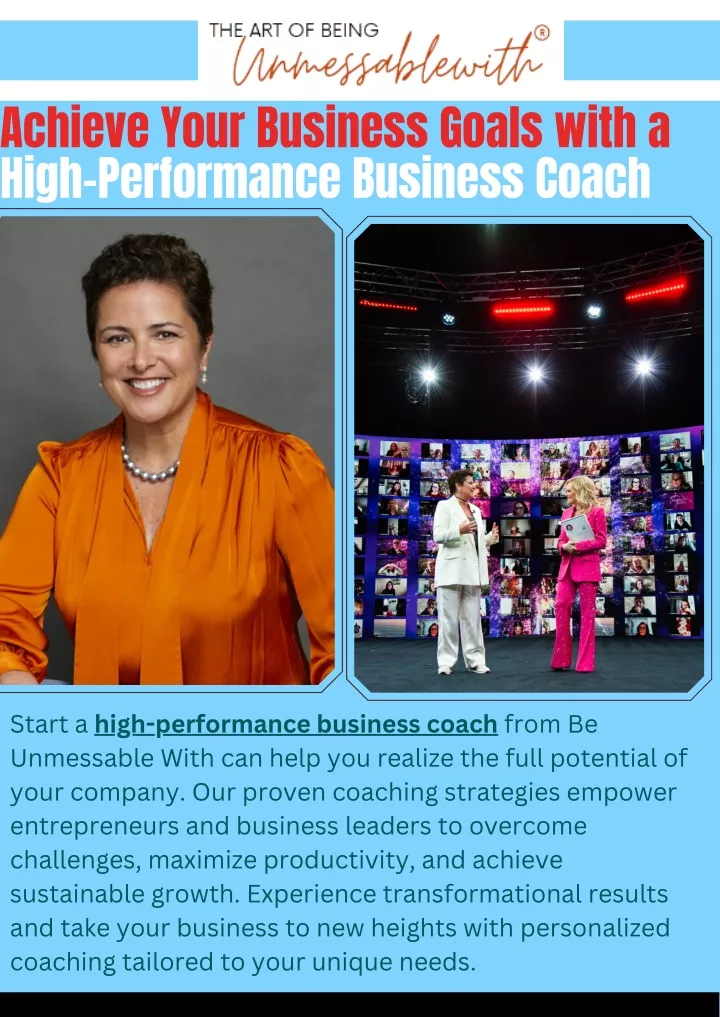 achieve your business goals with a high