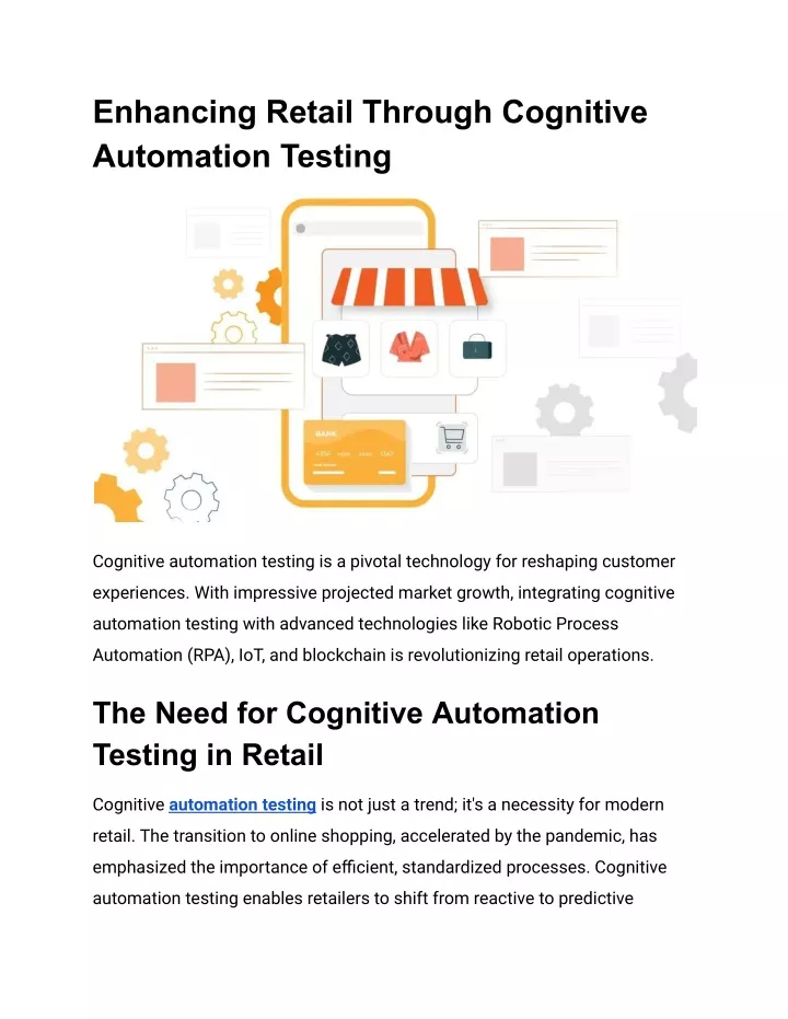 enhancing retail through cognitive automation