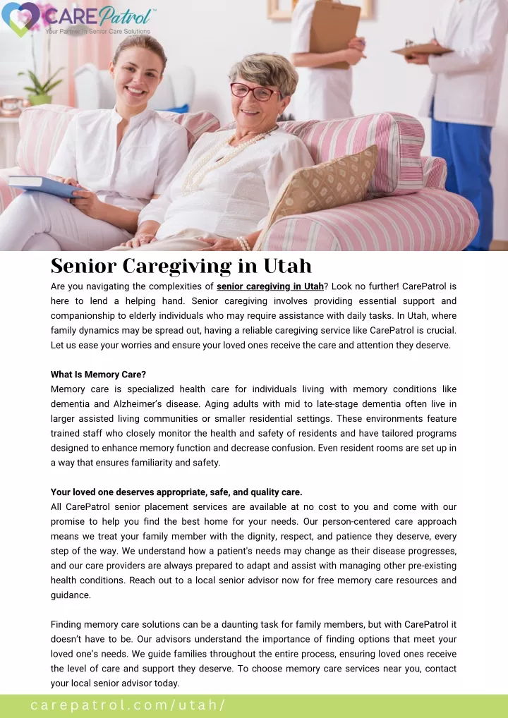 senior caregiving in utah are you navigating