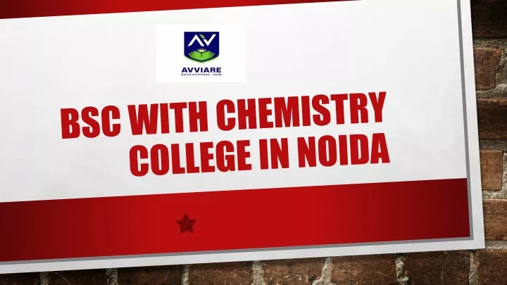 bsc with chemistry college in noida