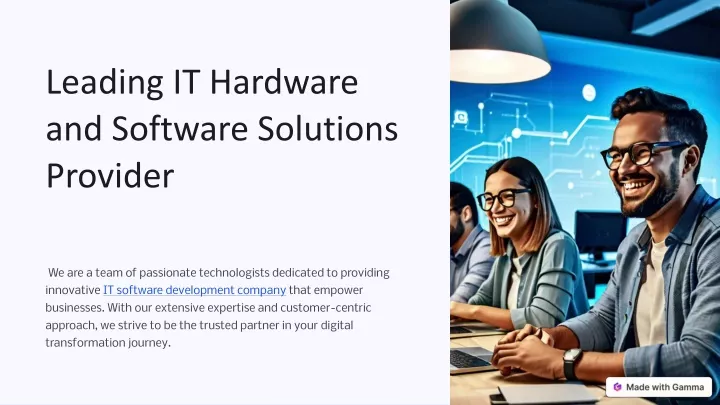 leading it hardware and software solutions