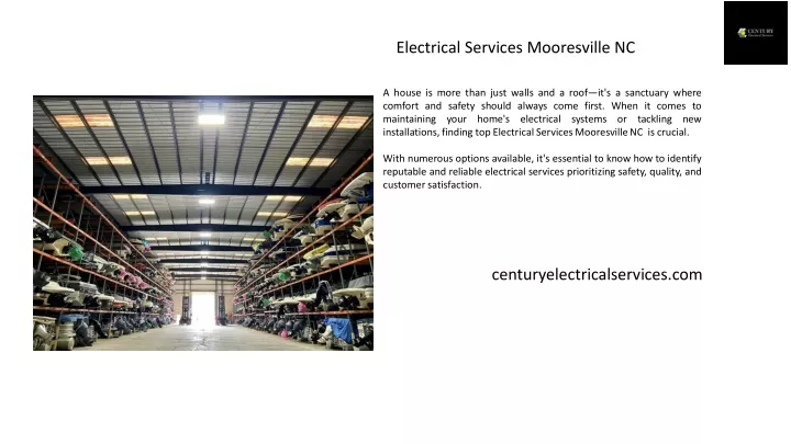 electrical services mooresville nc