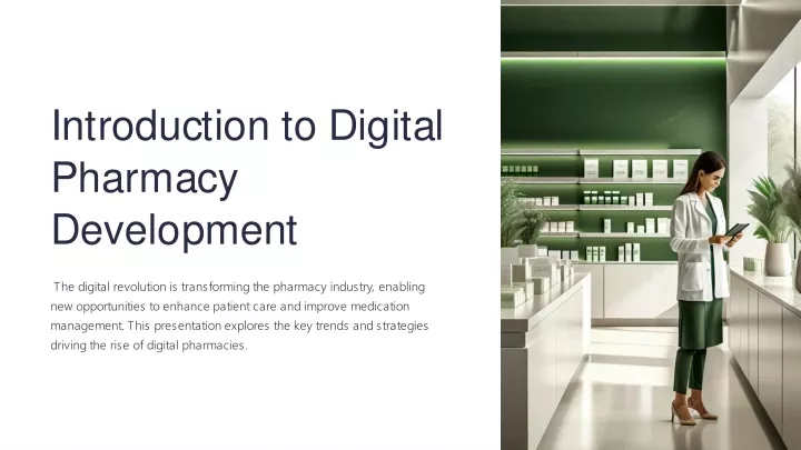 introduction to digital pharmacy development
