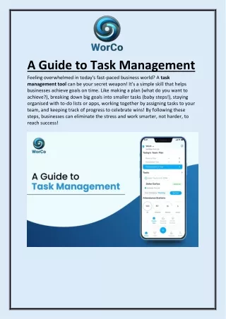 A Guide to Task Management