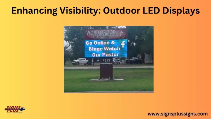 enhancing visibility outdoor led displays