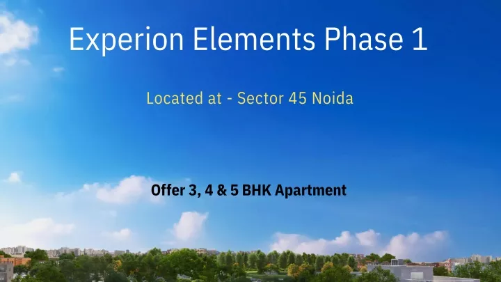 experion elements phase 1