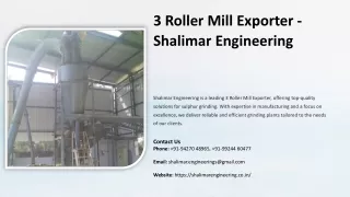 3 Roller Mill Exporter, Best 3 Roller Mill Exporter
