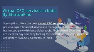 startupfino offers the best virtual cfo services