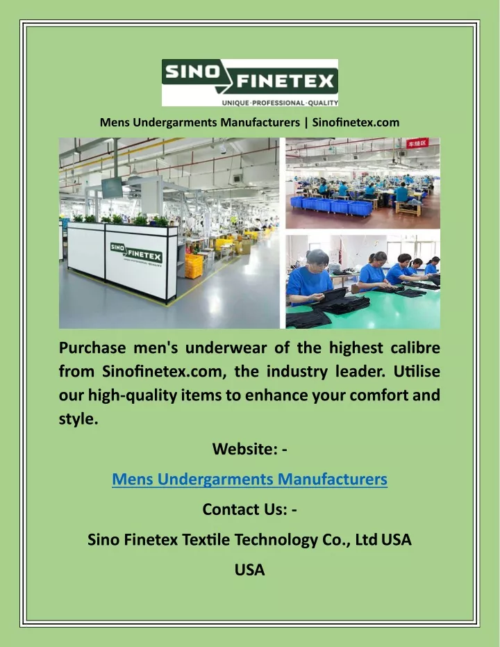 mens undergarments manufacturers sinofinetex com