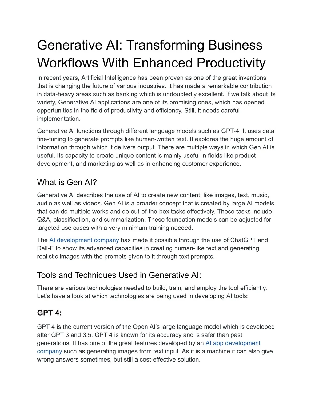 PPT - Generative AI_ Transforming Business Workflows With Enhanced ...