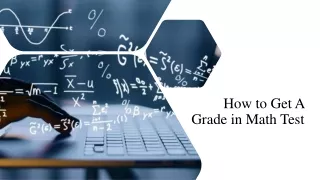 How to Get A Grade in Math Test​