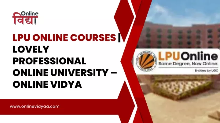 lpu online courses lovely professional online