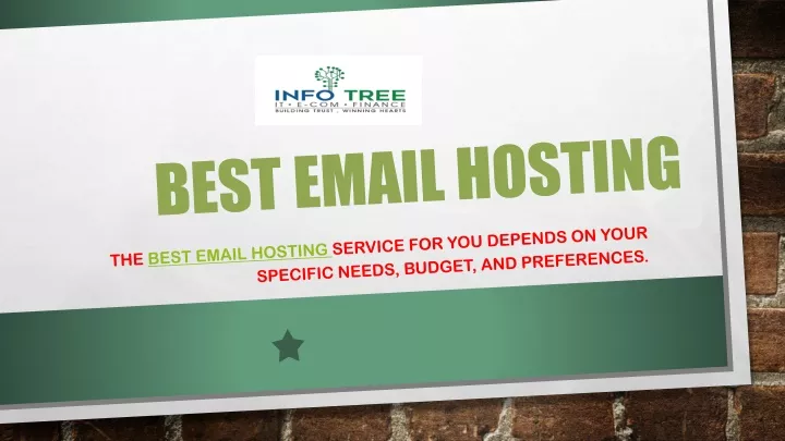 best email hosting