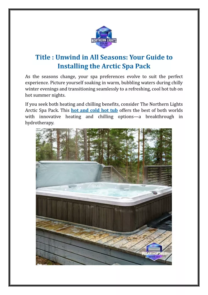 as the seasons change your spa preferences evolve