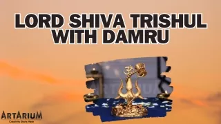 Lord Shiva Trishul With Damru