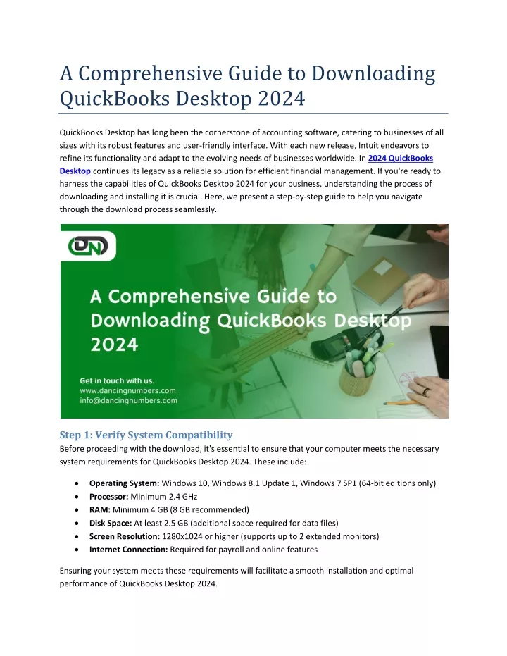 a comprehensive guide to downloading quickbooks