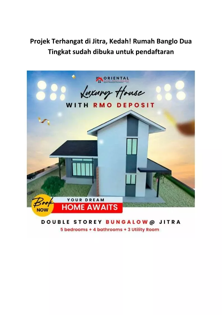 projek terhangat di jitra kedah rumah banglo