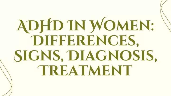 adhd in women differences signs diagnosis