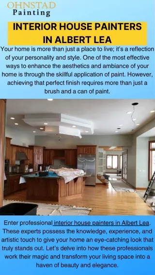 interior house painters in albert lea your home