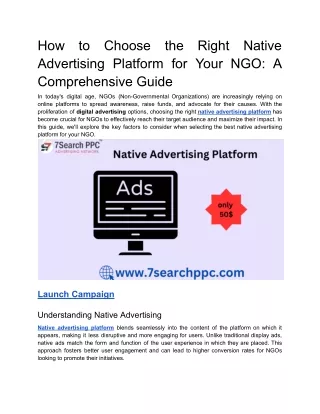 how advertising platform for your