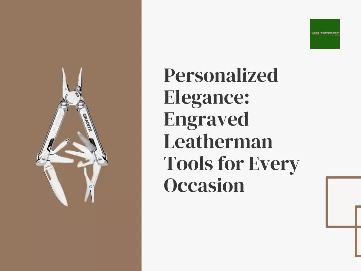 personalized elegance engraved leatherman tools