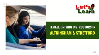 Female Driving Instructors in Altrincham & Stretford