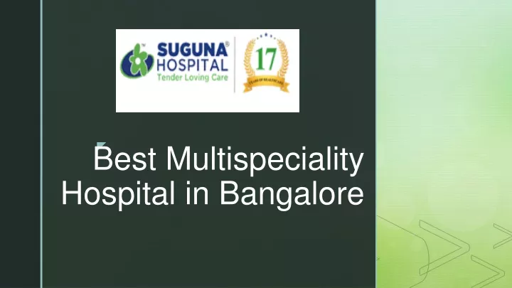 best multispeciality hospital in bangalore