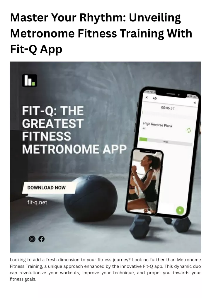 master your rhythm unveiling metronome fitness