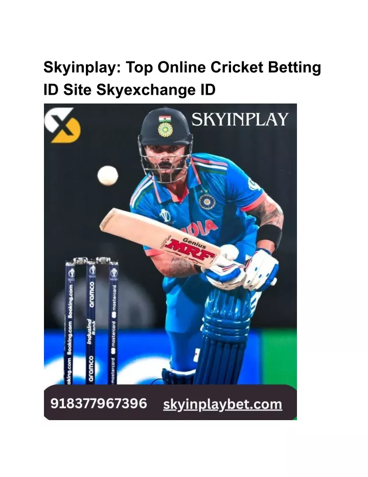 Ppt - Skyinplay Top Online Cricket Betting Id Site Skyexchange Id 