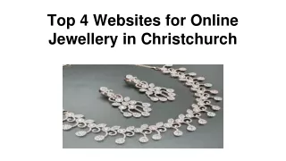 Top 4 Websites for Online Jewellery in Christchurch