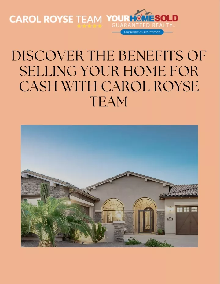 discover the benefits of selling your home