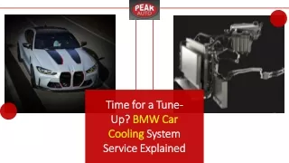 Time for a Tune-Up BMW Car Cooling System Service Explained