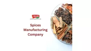 Spices Manufacturing Company