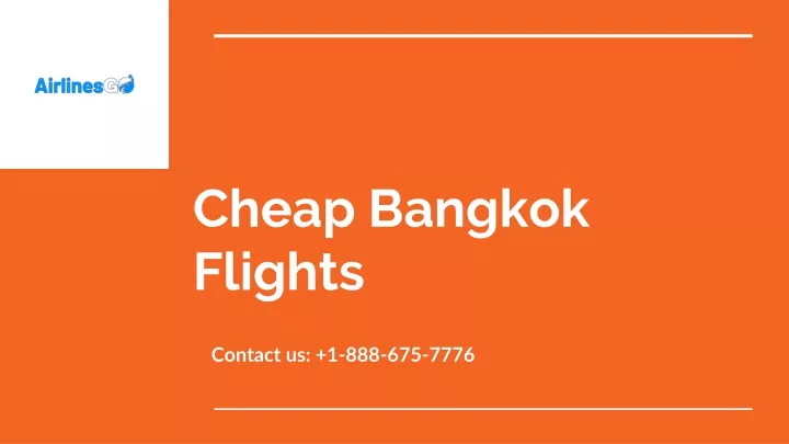 cheap bangkok flights