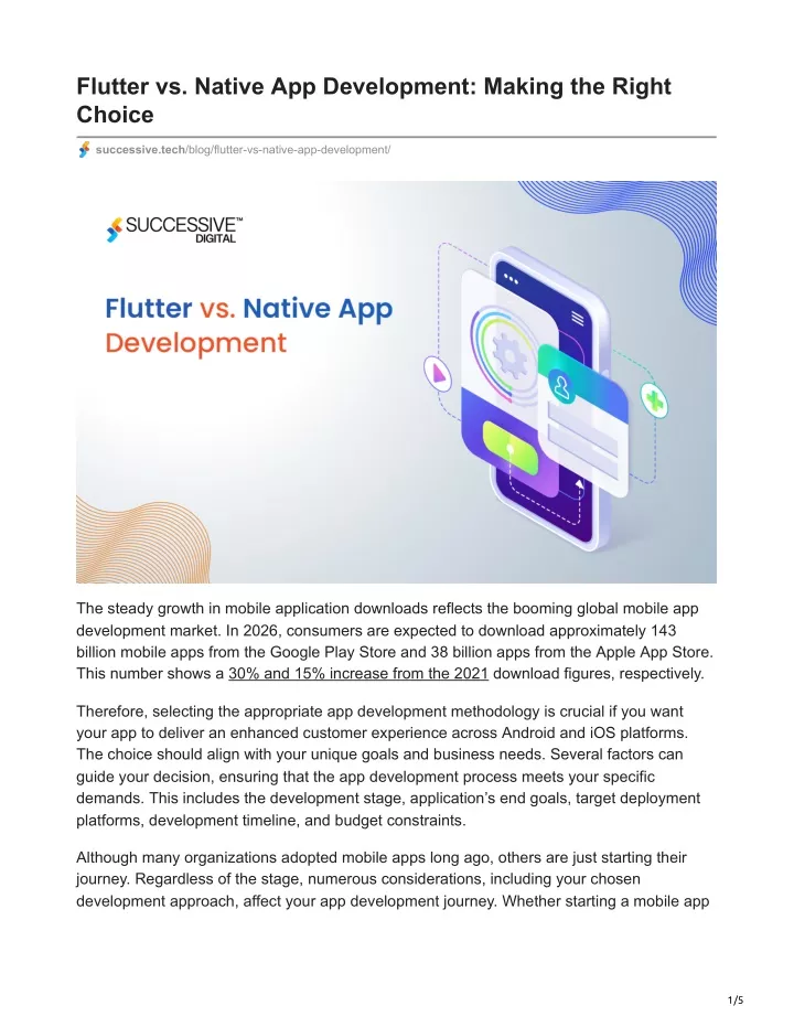flutter vs native app development making