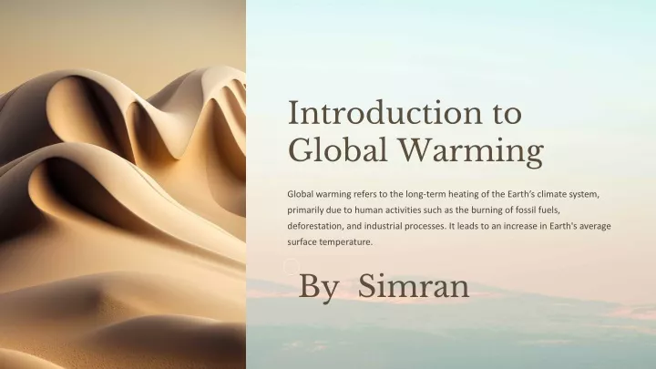 introduction to global warming