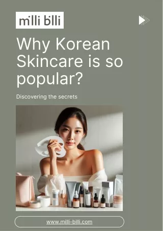 Why Korean Skincare is so popular