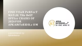 Find Your Perfect Match: The Best Office Chairs of 2024 for apkainterior.com