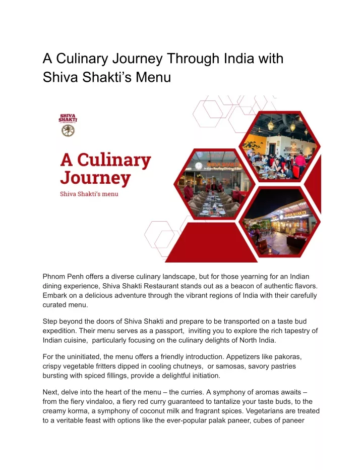 a culinary journey through india with shiva